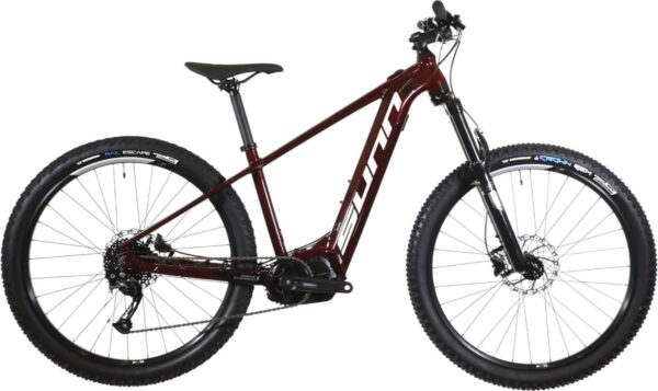 VTT Électrique Semi-Rigide Sunn Flash S2 Shimano Altus 9V 27 5'' 500 Wh Bordeau 2022