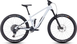 VTT Tout-Suspendu Cube Stereo One44 C:68X SLX Sram GX Eagle AXS 12V 29'' Blanc Bleu Frost 2024