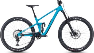 VTT Tout-Suspendu Cube Stereo One55 C:62 SLX Shimano XT 12V 29'' Bleu Bondi 2023